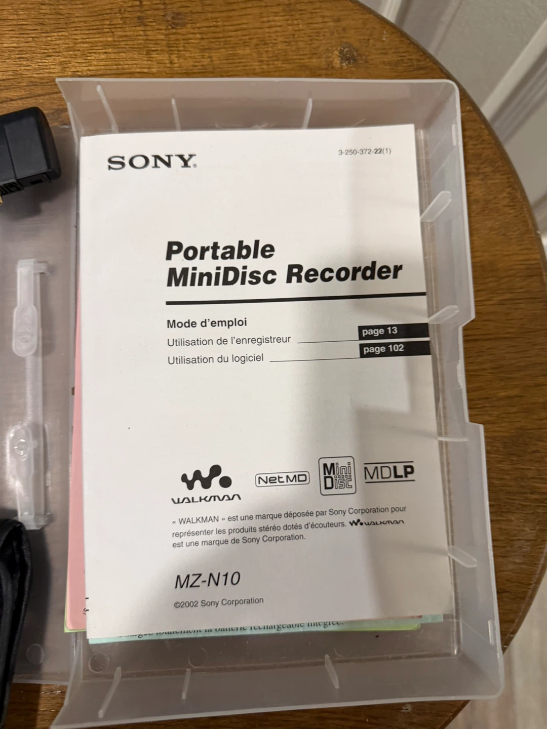 Sony MZ-N10 Portable MiniDisc Recorder - photo 2