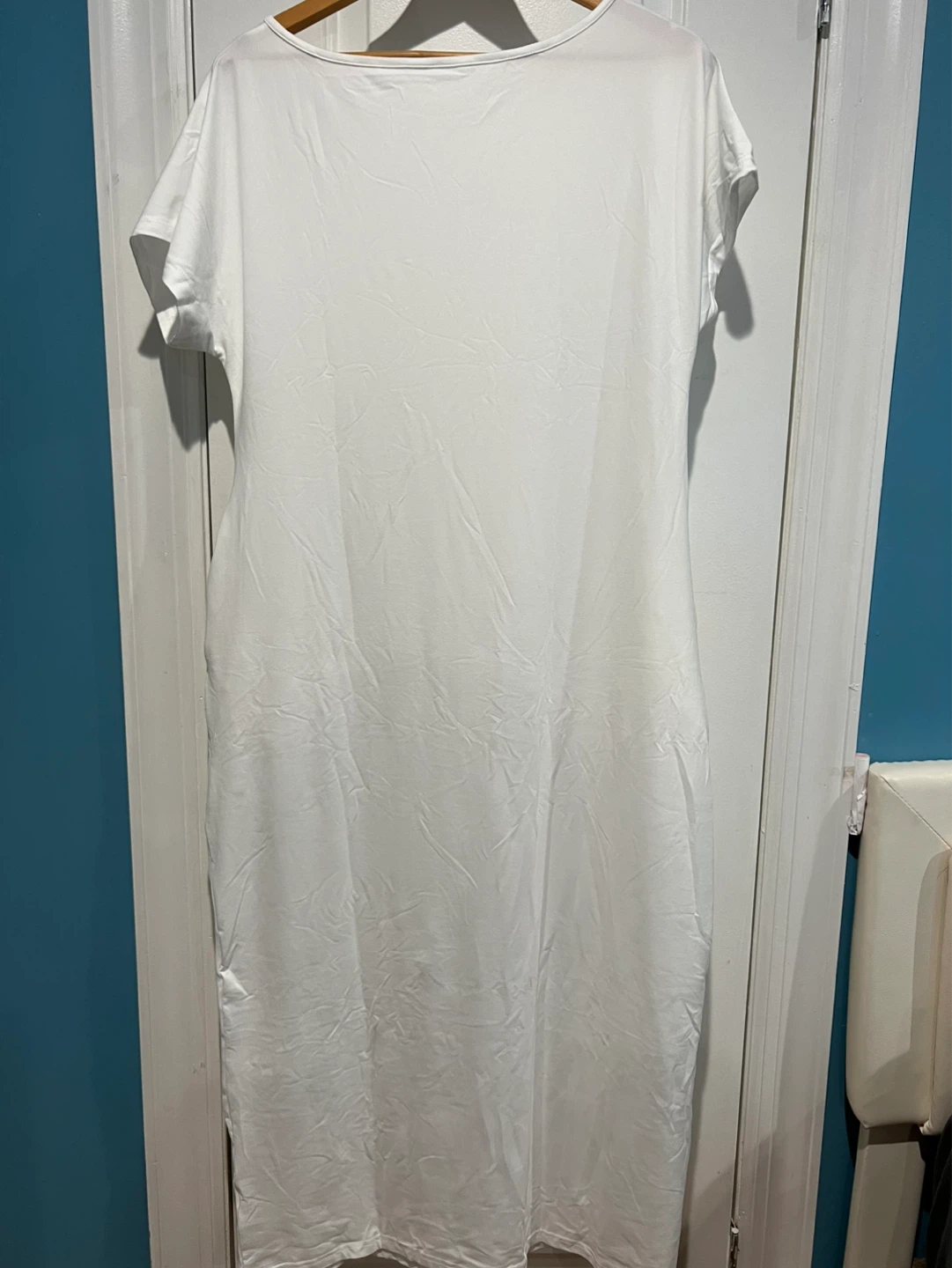 White T-Shirt Dress - Size M - photo 3