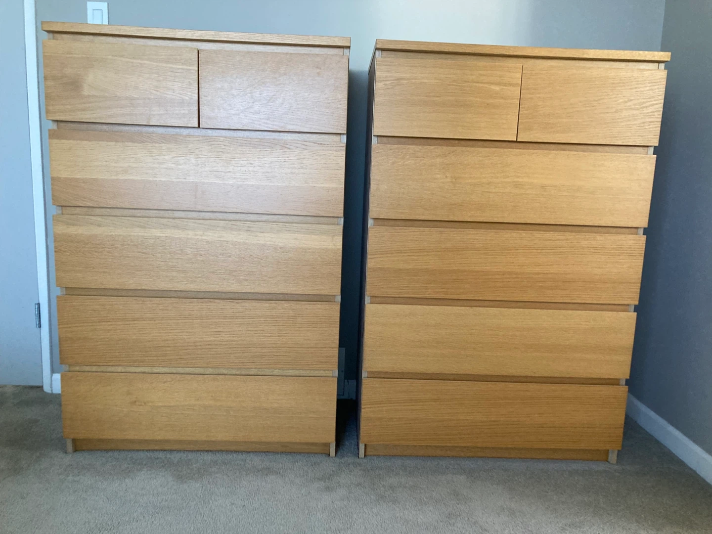 3 IKEA dressers and King size bed