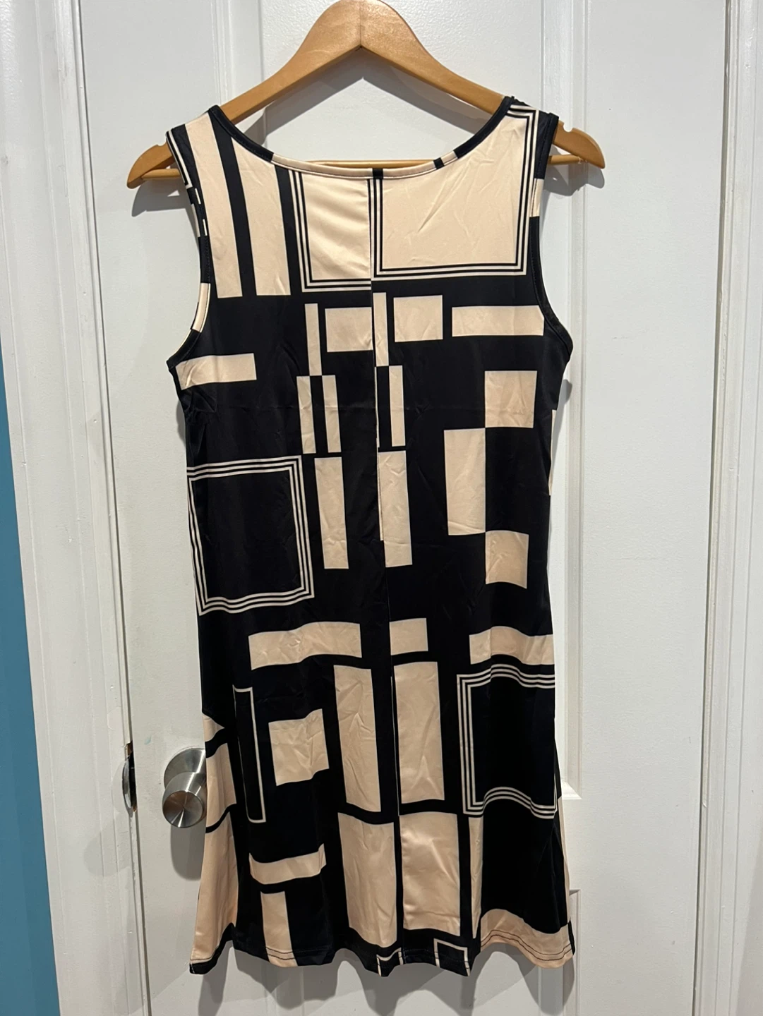 Sleeveless Geometric Print Dress - photo 2