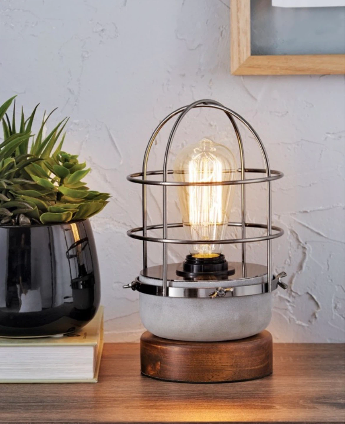 Industrial Cage Table Lamp (2 available) - photo 3