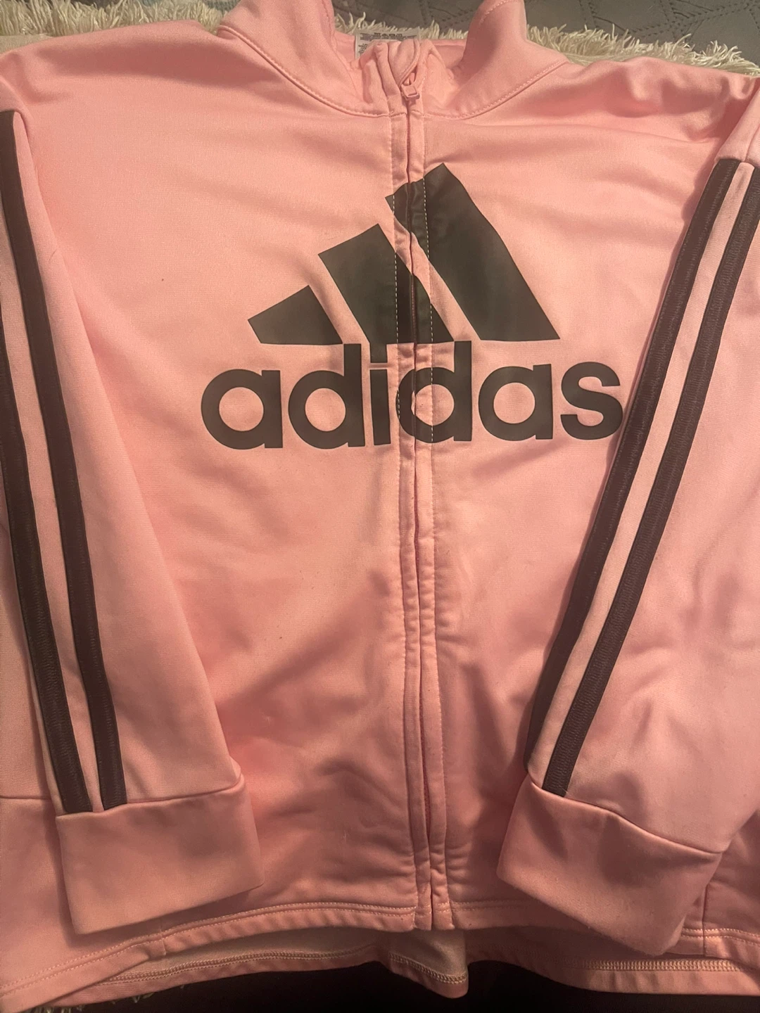 Adidas Pink Track Jacket Size 6X