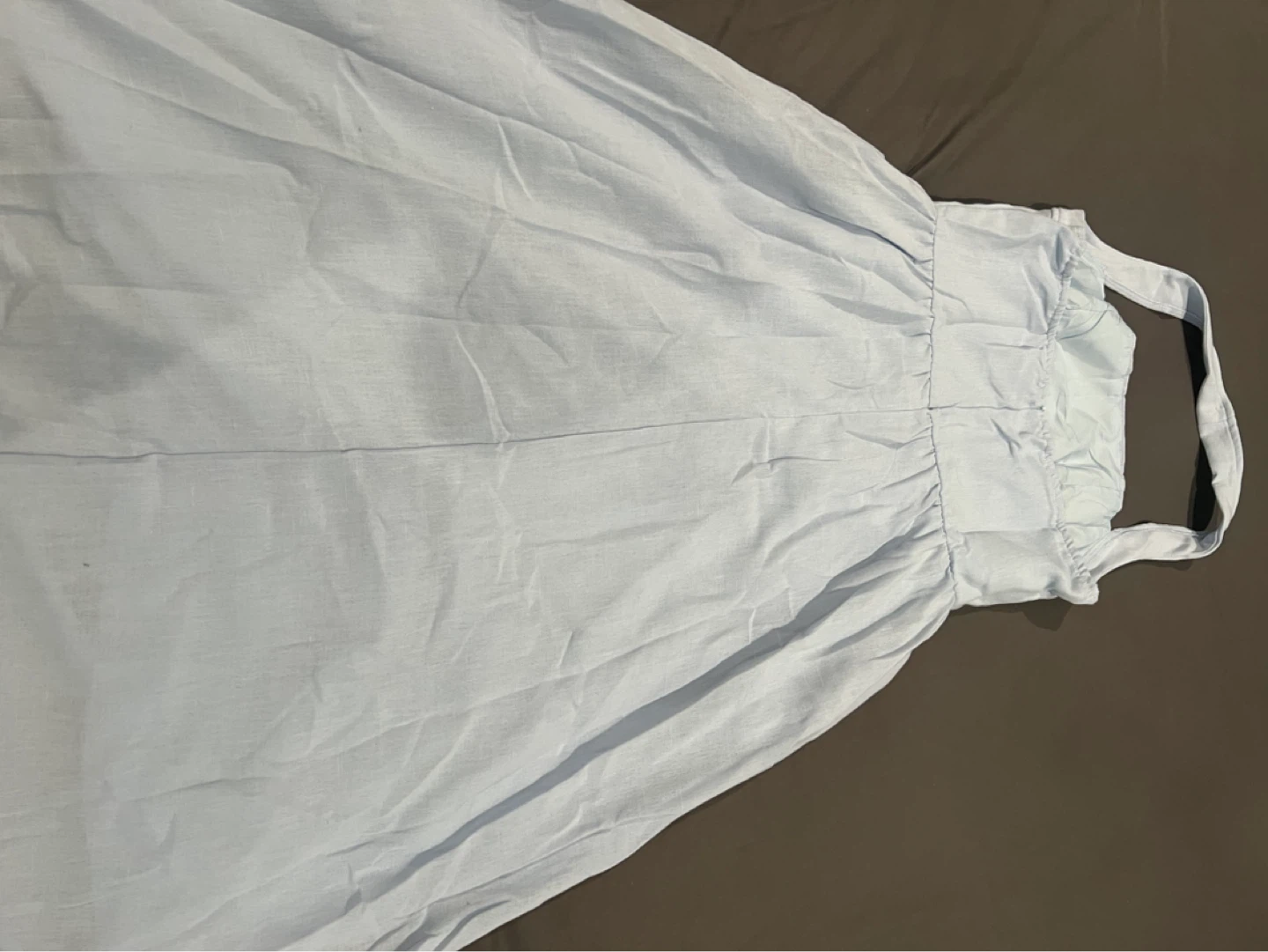 Light Blue Halter Neck Maxi Dress - photo 4