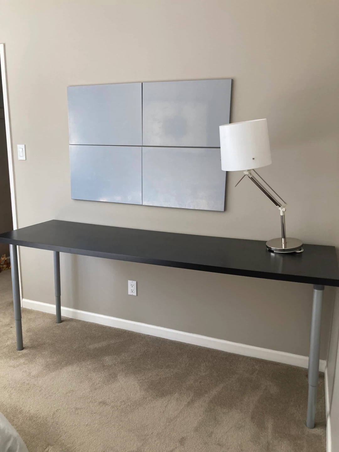 Ikea  bed frame Queen and 6’ 5” desk - photo 2
