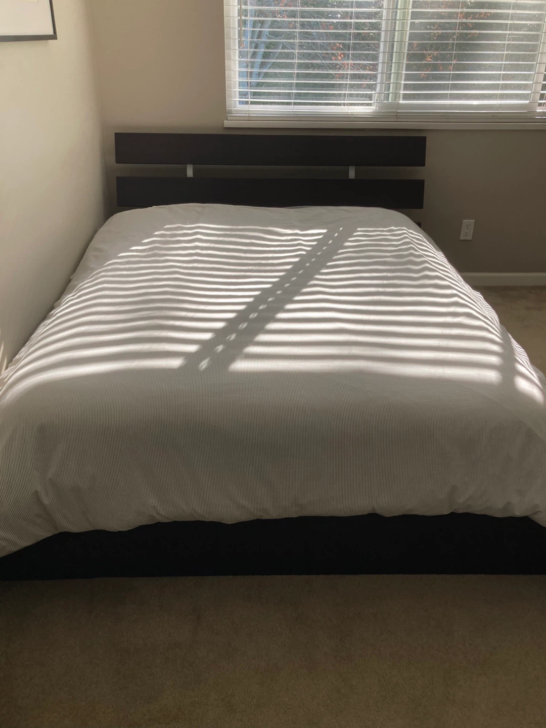 Ikea  bed frame Queen and 6’ 5” desk