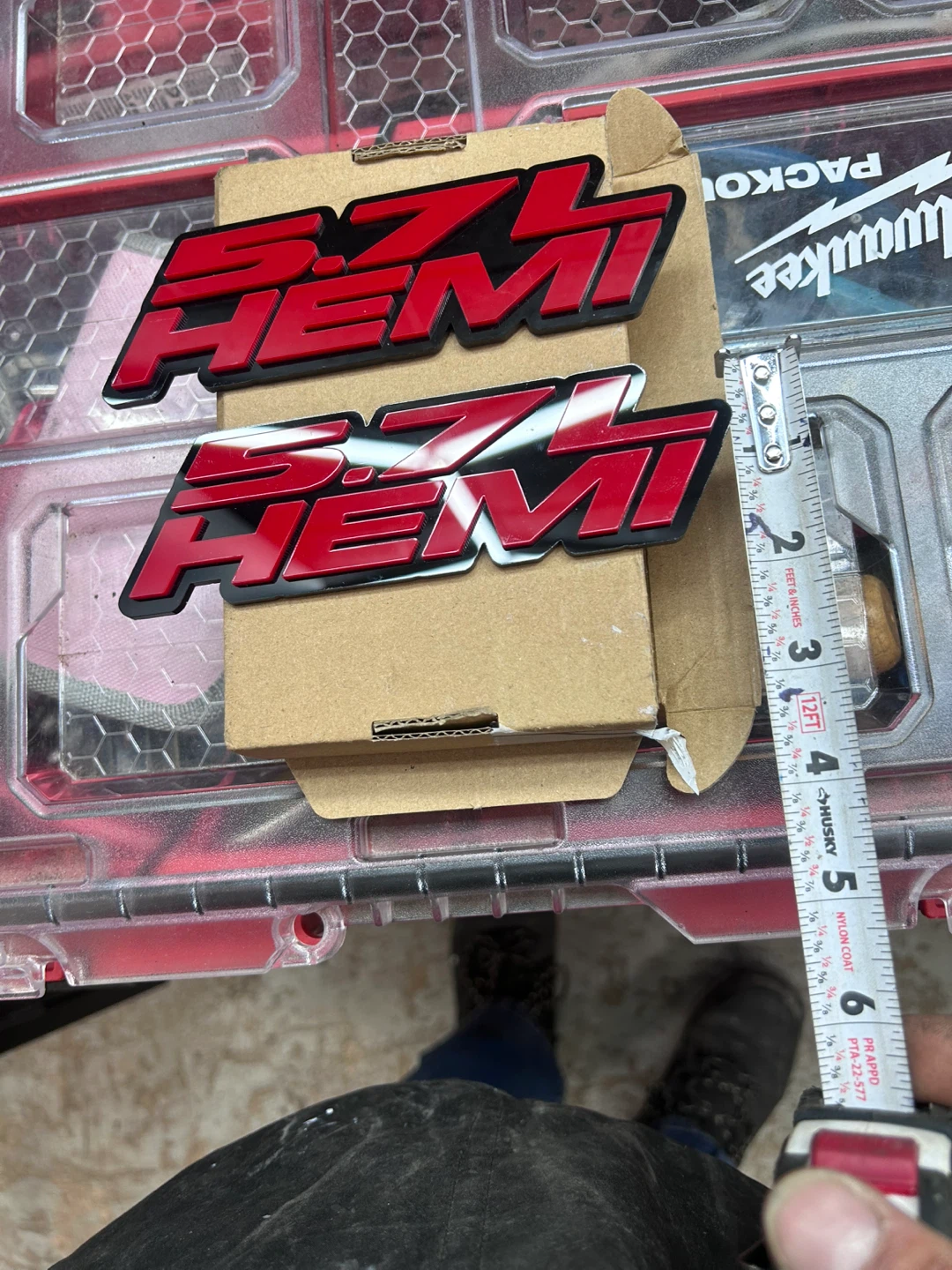 2x 6.1L HEMI Emblem Badge Stickers - photo 3