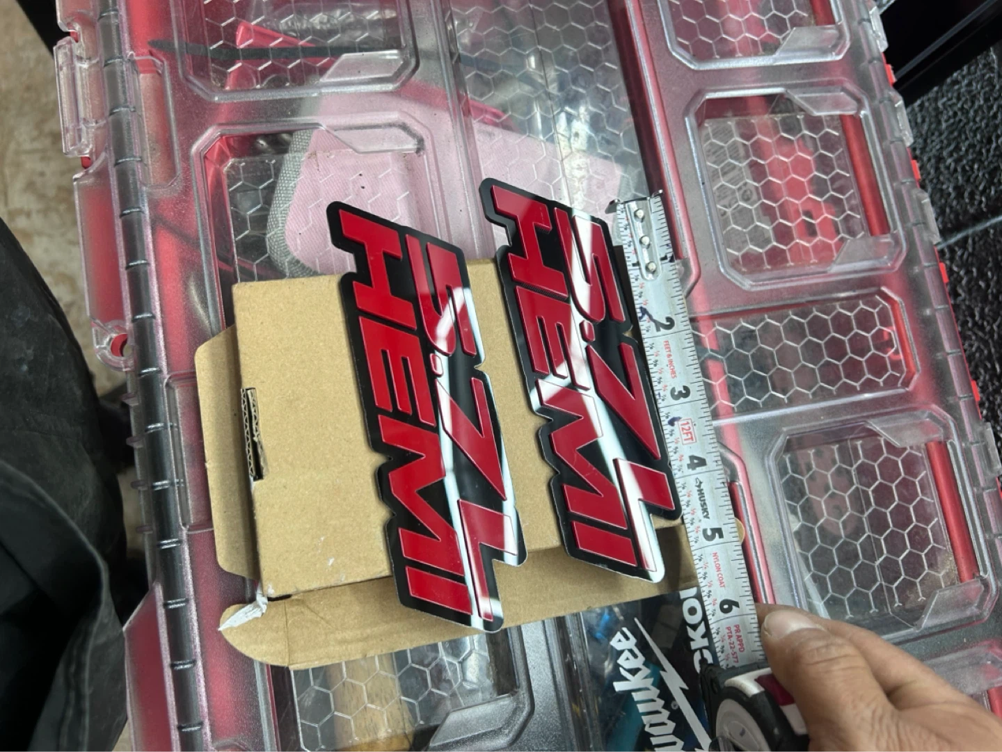 2x 6.1L HEMI Emblem Badge Stickers - photo 4
