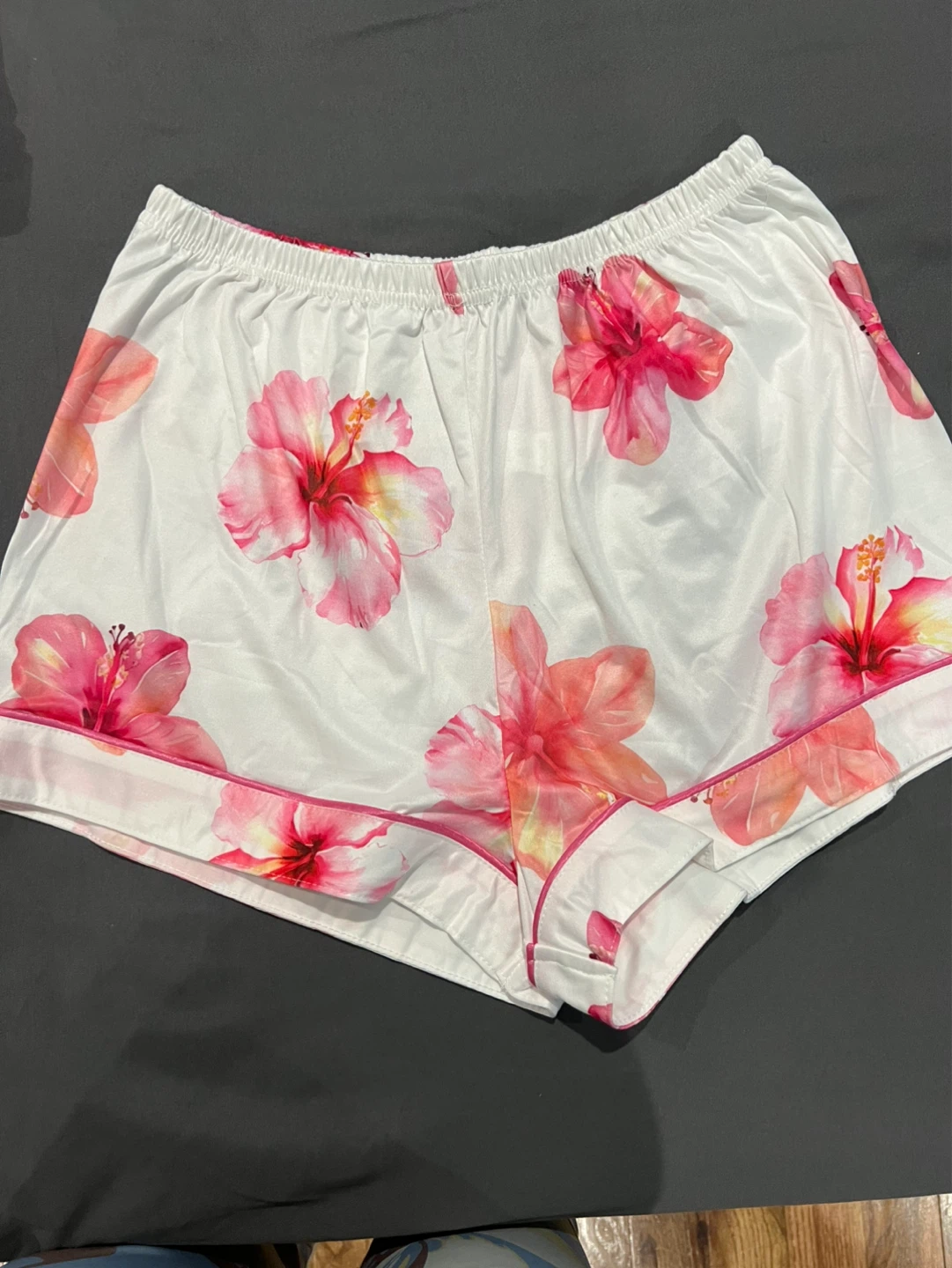 Women's Floral Pajama Set - White & Pink - photo 4