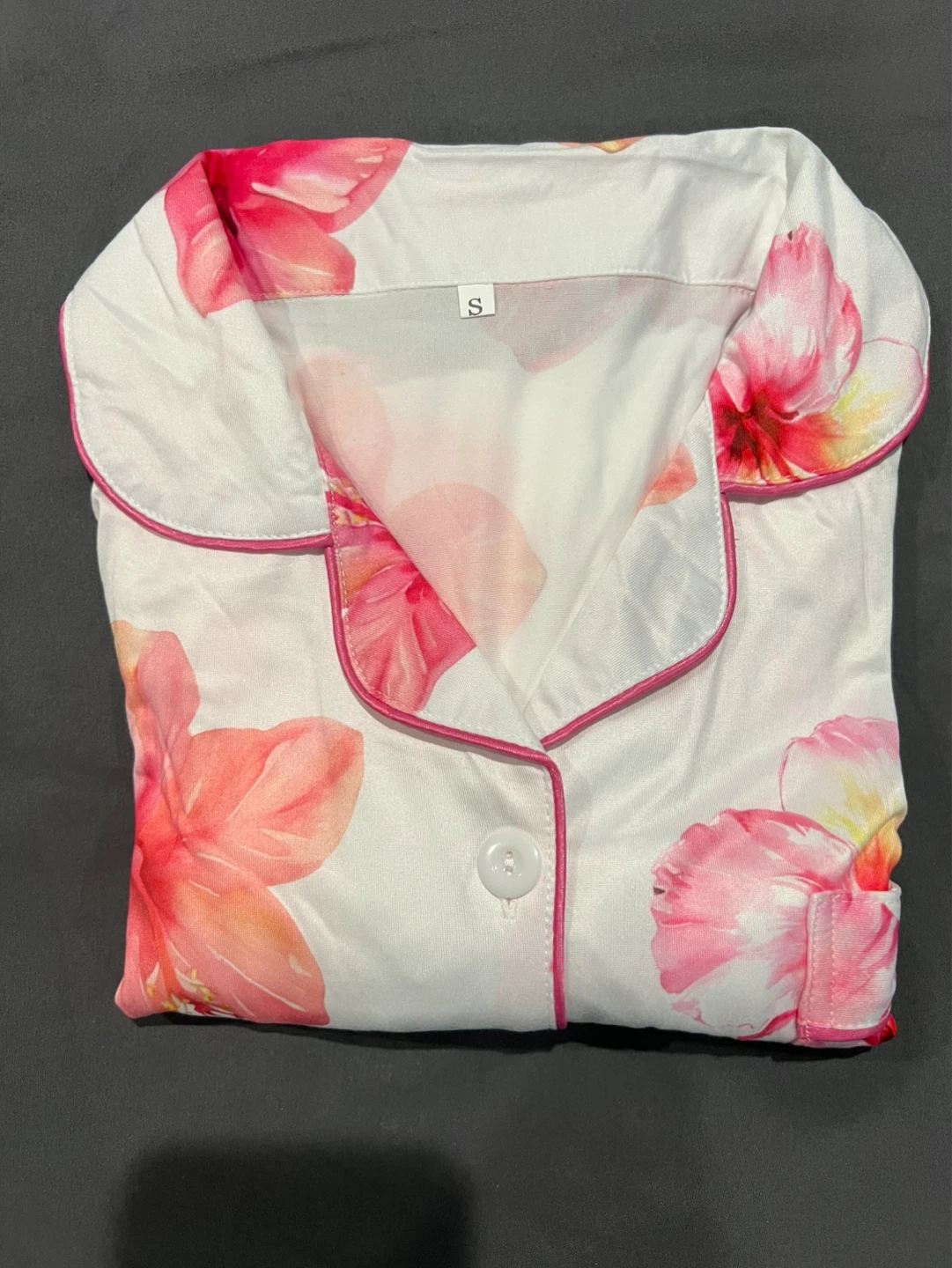 Women's Floral Pajama Set - White & Pink - photo 5