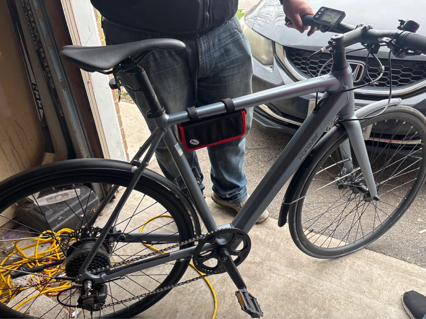Grey Forever hybrid bike - photo 2