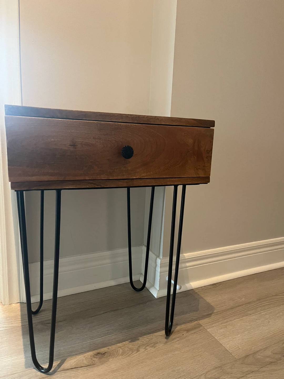 Wooden Side Table with Drawer - photo 4