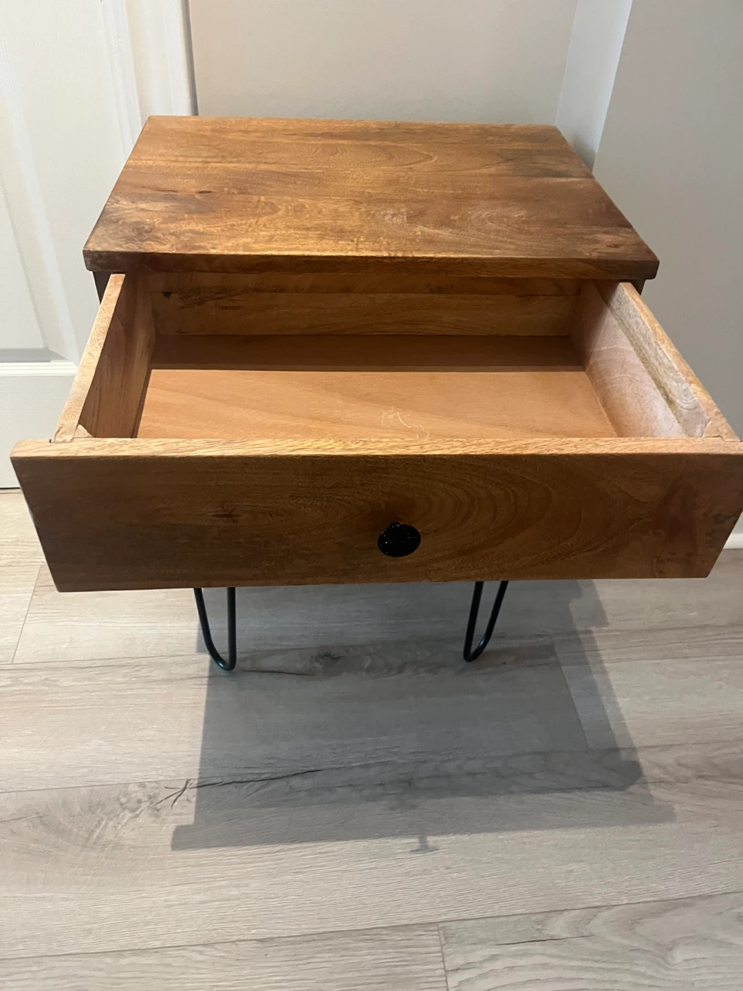 Wooden Side Table with Drawer - photo 2