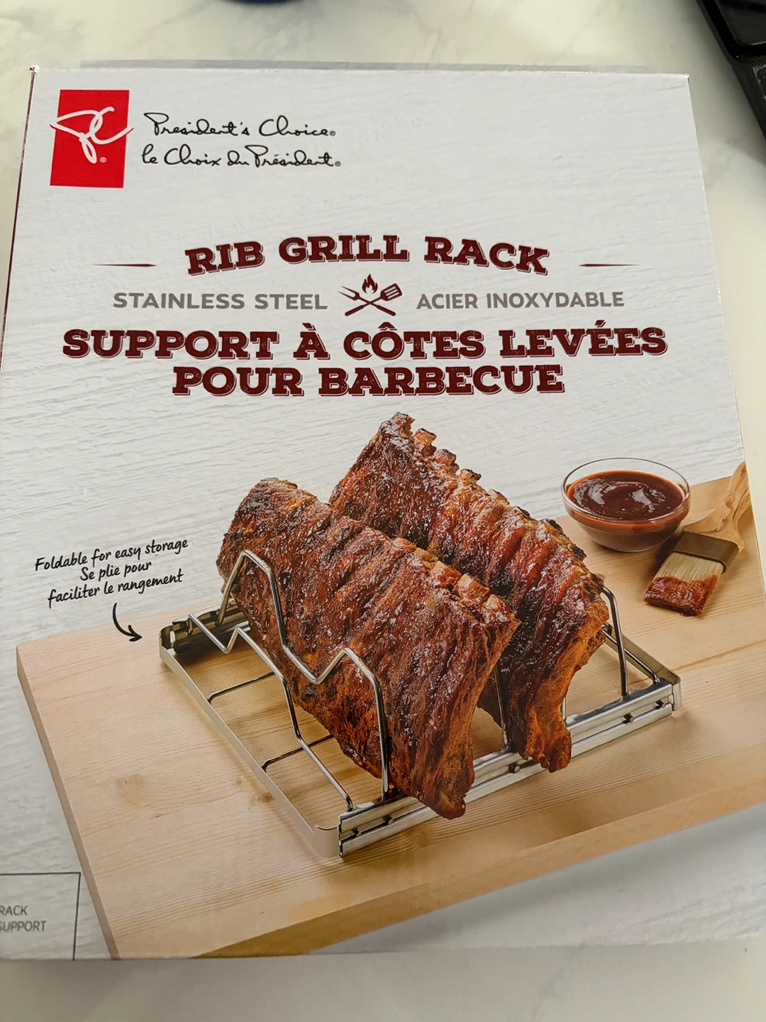 BNIB Stainless Steel Rib Grill Rack