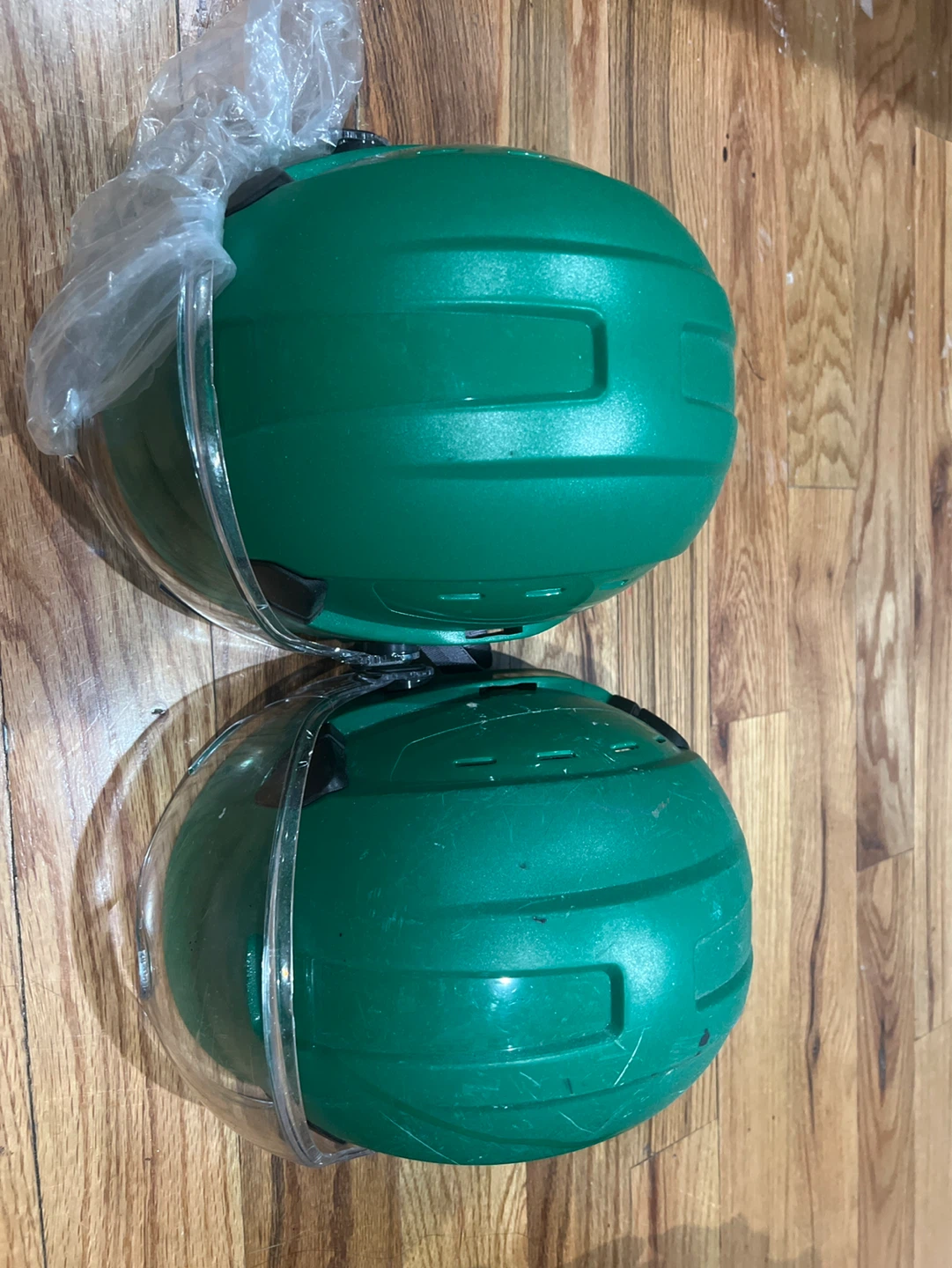Green Safety Hard Hats (Set of 2)