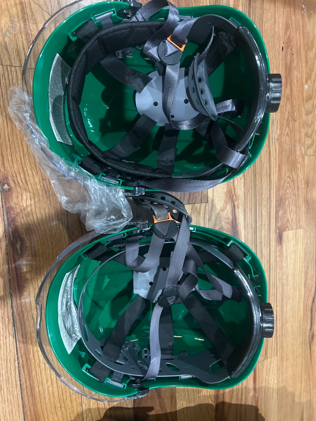 Green Safety Hard Hats (Set of 2) - photo 2