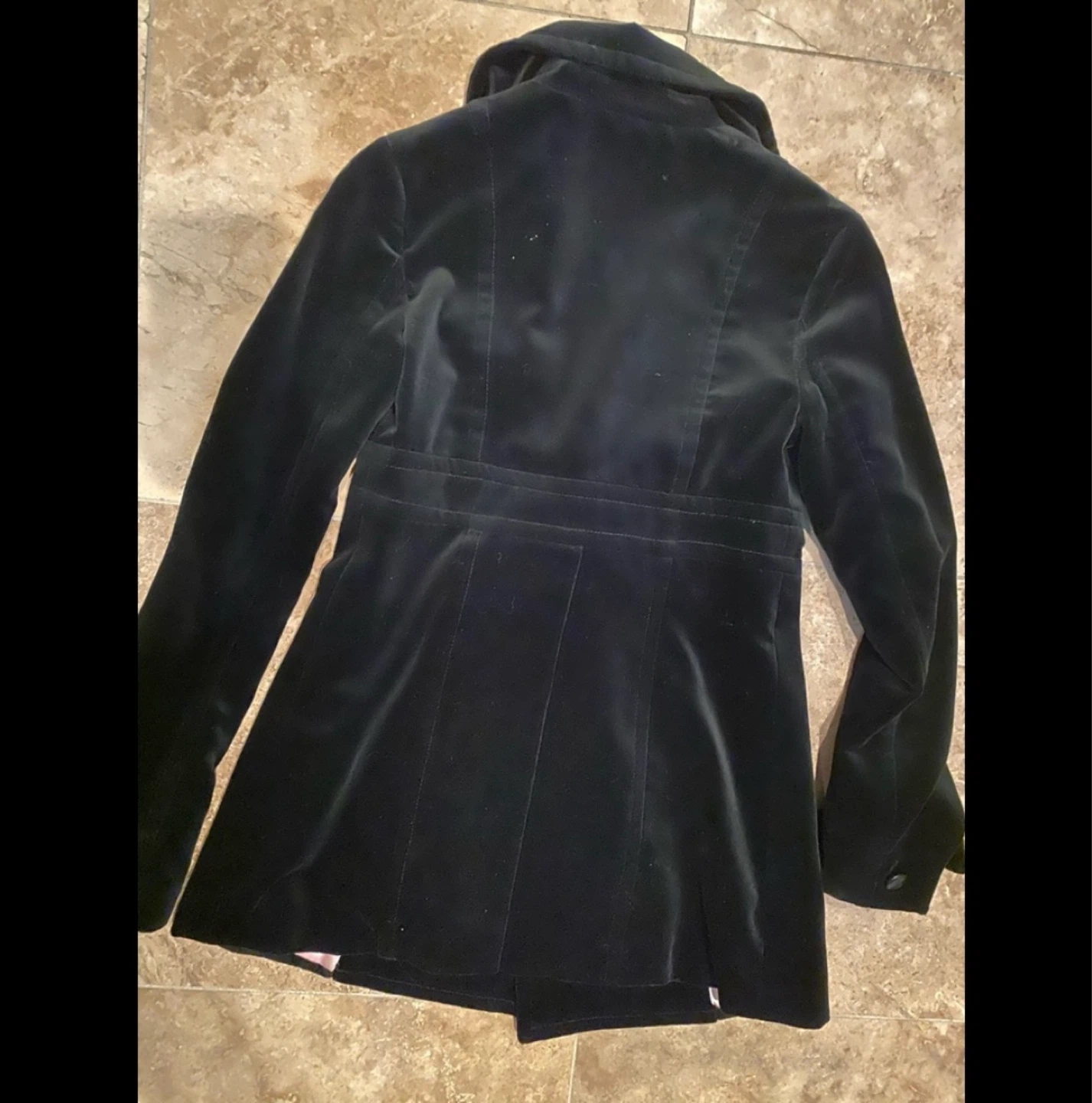 Juicy Couture Black Velvet Double-Breasted Jacket - photo 4