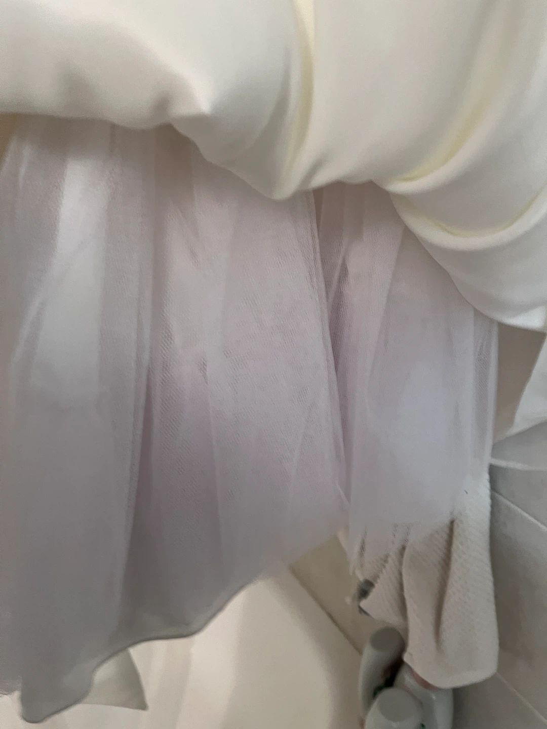 White Girls Dress with Beaded Waistband - photo 3