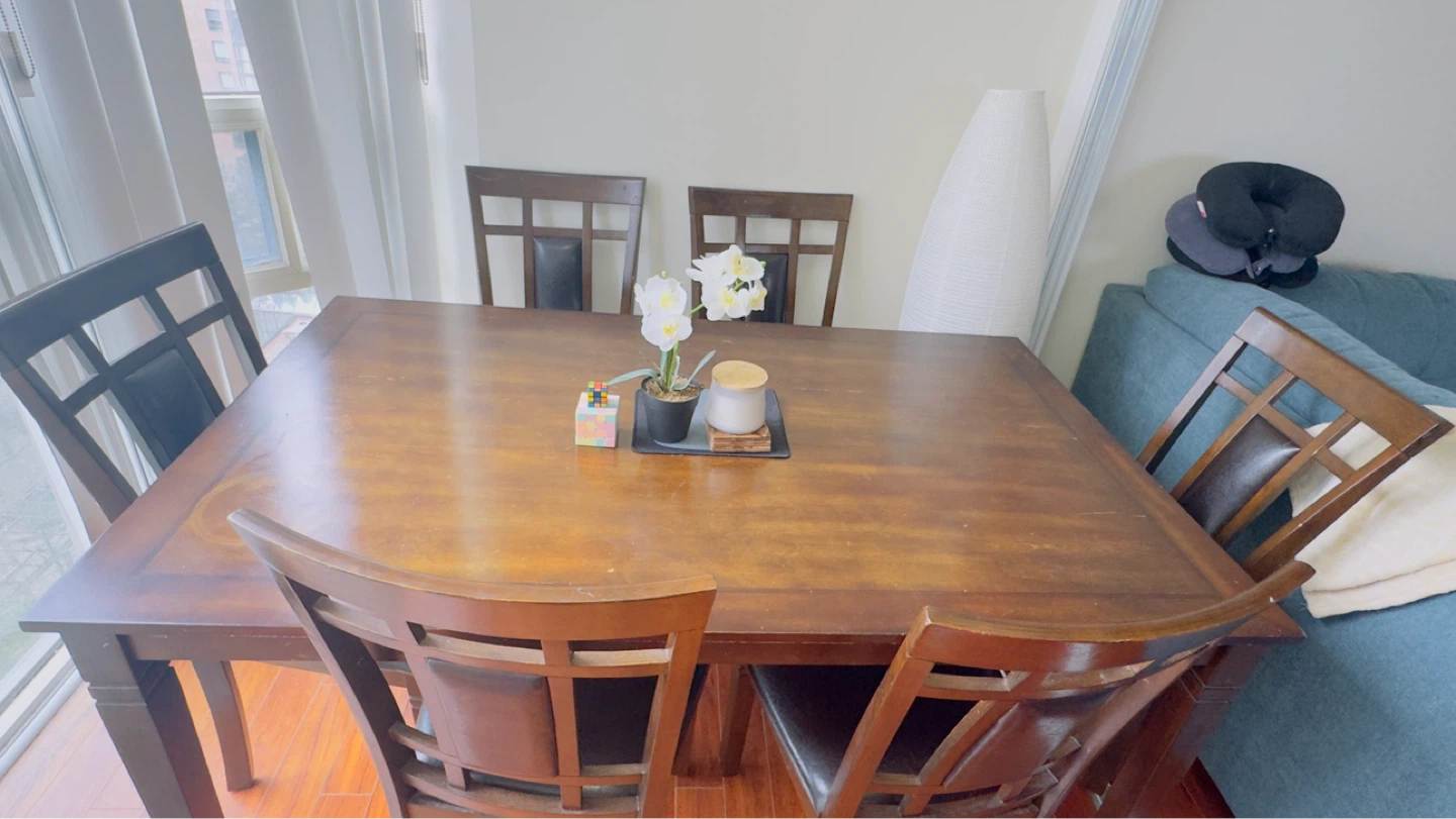 Wooden Dining Table and Chairs Set