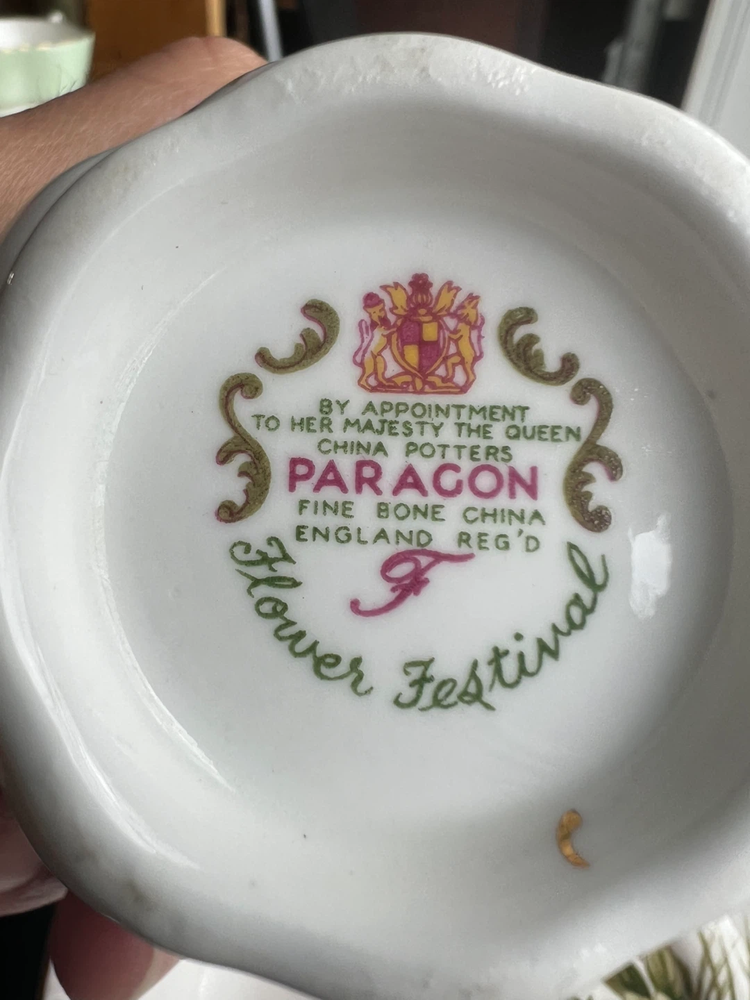 Paragon Flower Festival Fine Bone China Teacup and Saucer - photo 3