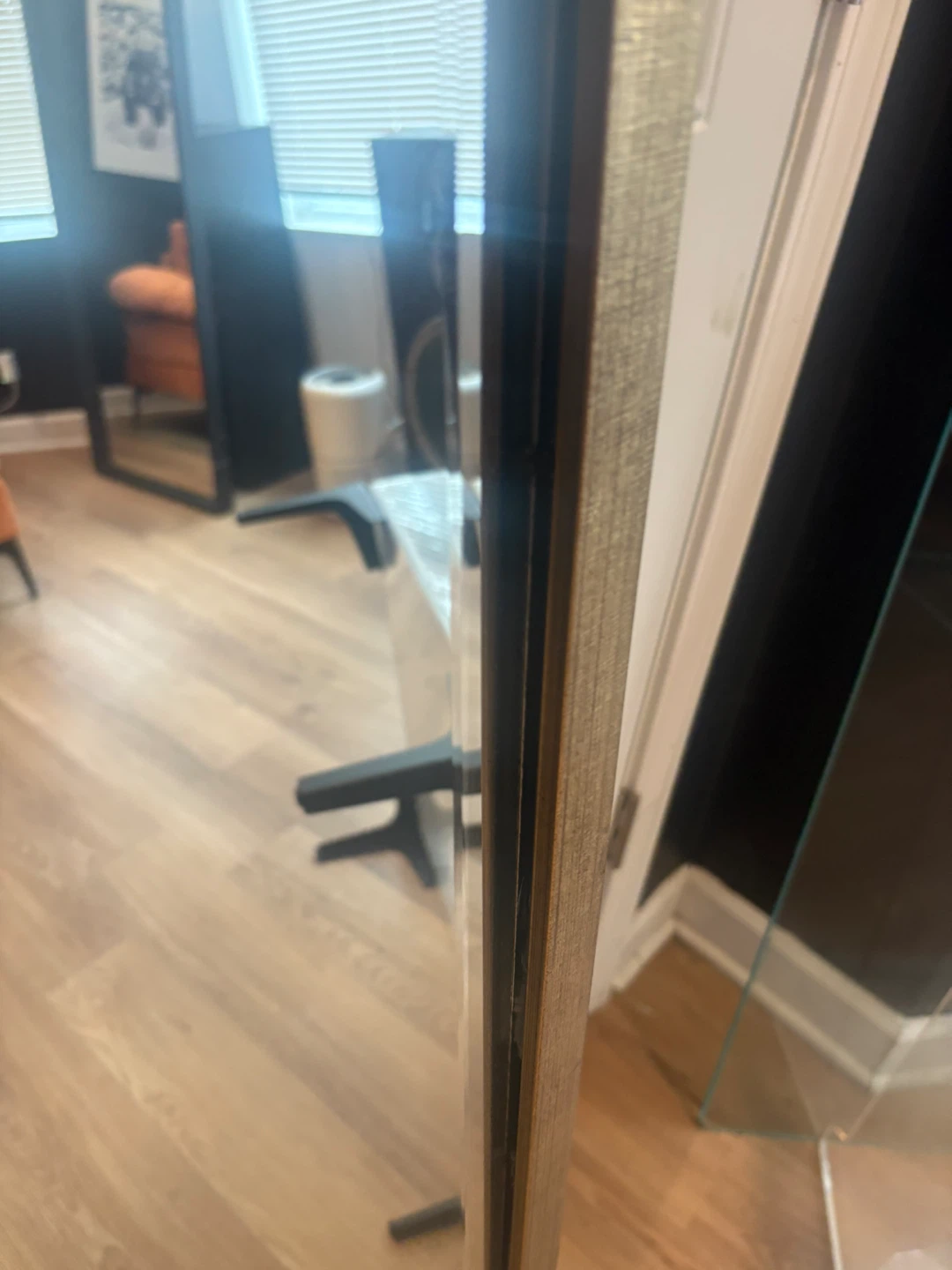 6 ft tall Full Length Gold Framed Mirror - photo 2