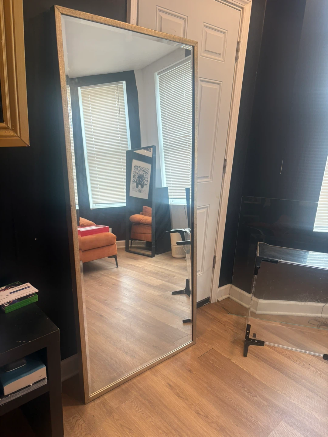 6 ft tall Full Length Gold Framed Mirror - photo 4