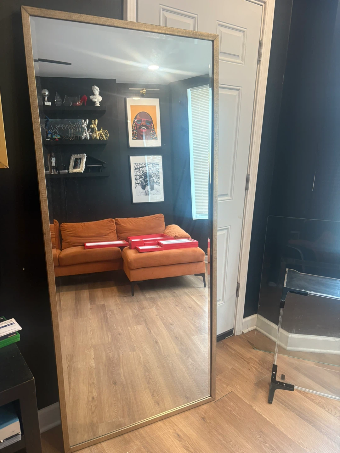 6 ft tall Full Length Gold Framed Mirror
