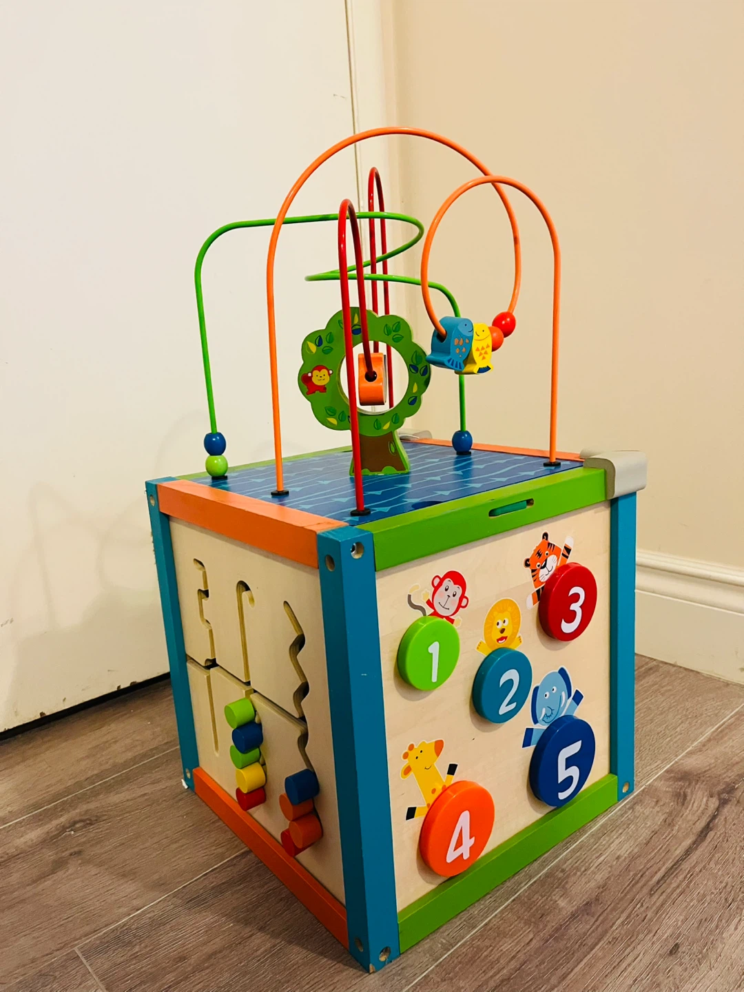 Wooden Activity Cube Toy