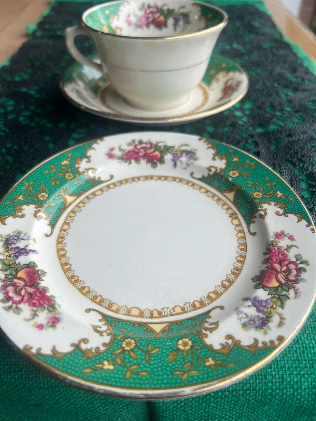 Sampson Bridgwood & Son Ltd. Teacup and Saucer Set