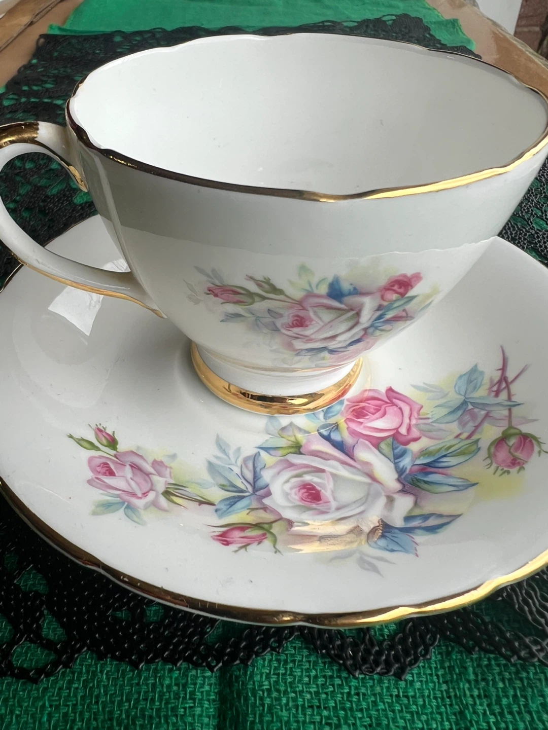 Delphine Bone China Tea Cup and Saucer Set