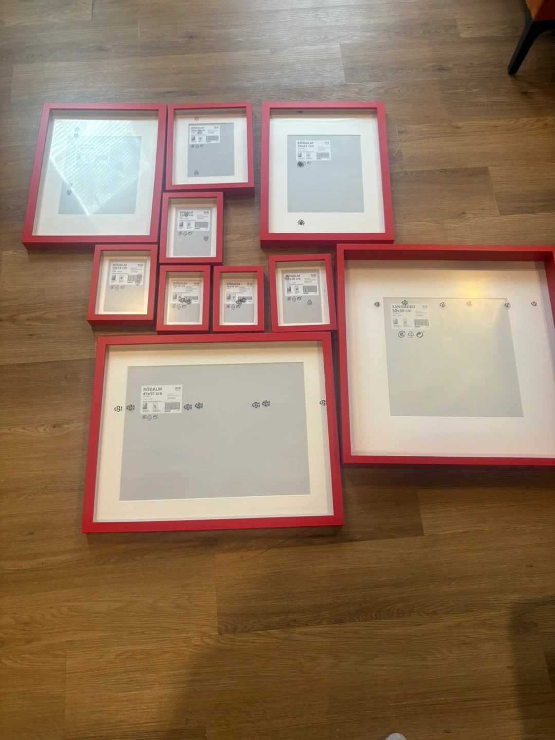 IKEA KODALM Red Picture Frames - Assorted Sizes - photo 2