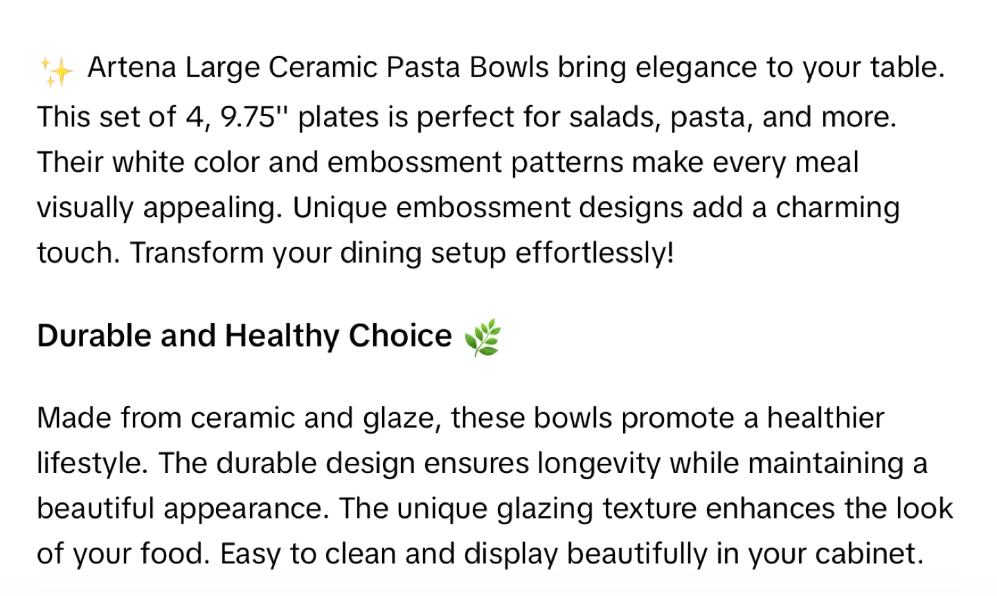 Artena 4-Piece Ceramic Dinner Plates - 9.75" White - photo 2