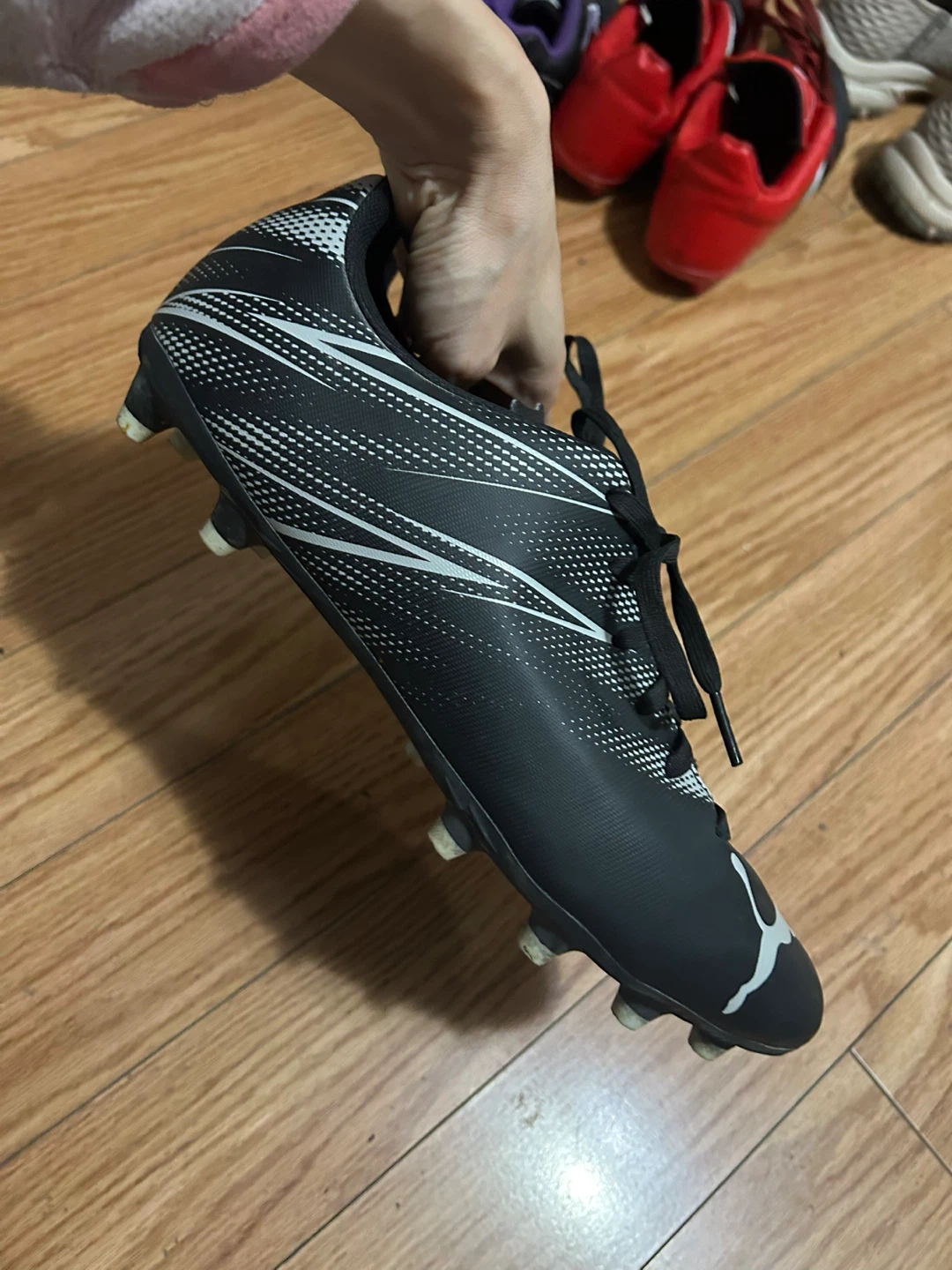 Size 10.5 Puma Black Soccer Cleats - photo 2