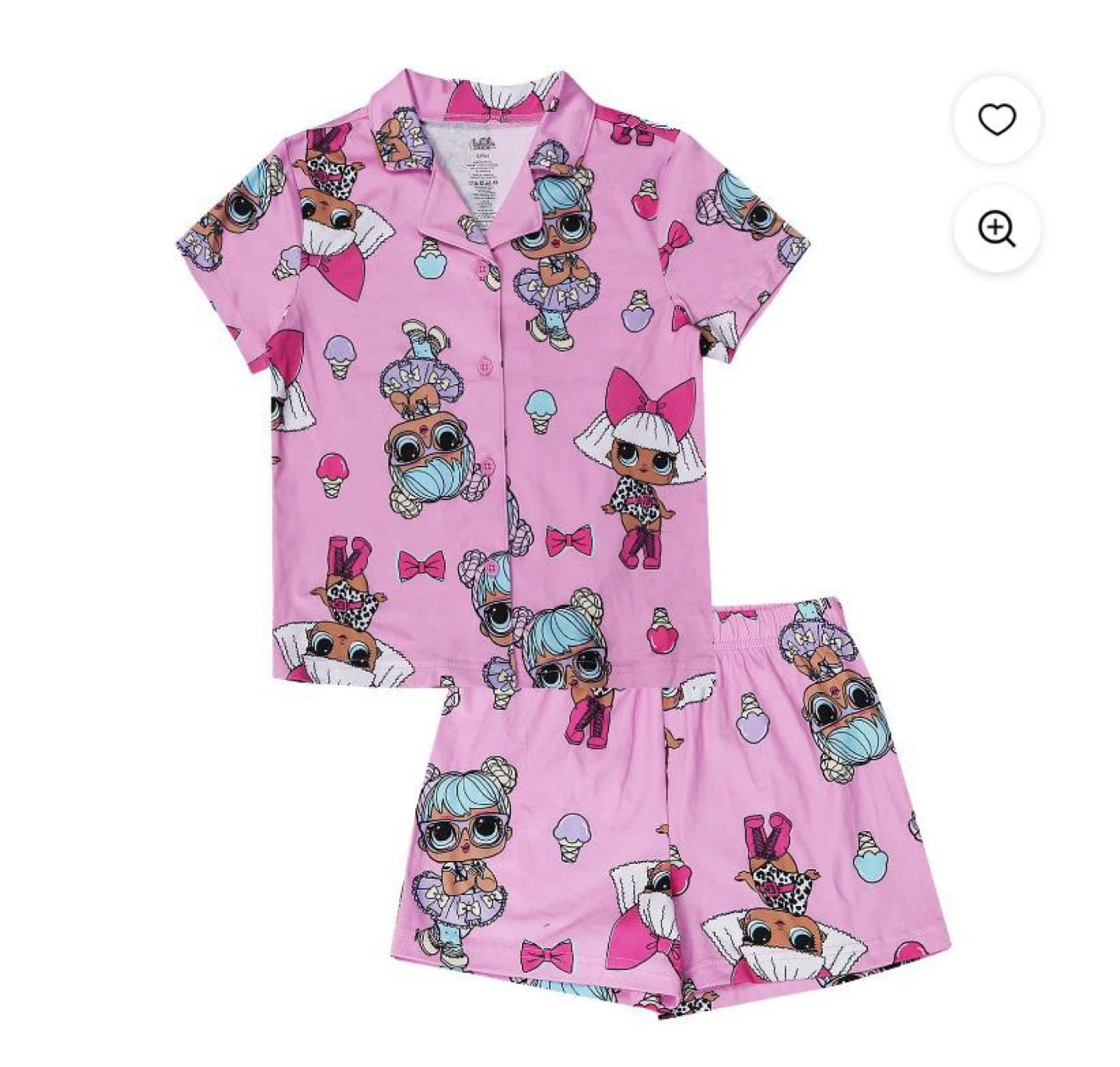 Girls Pink Pajama Set - Size 4/5