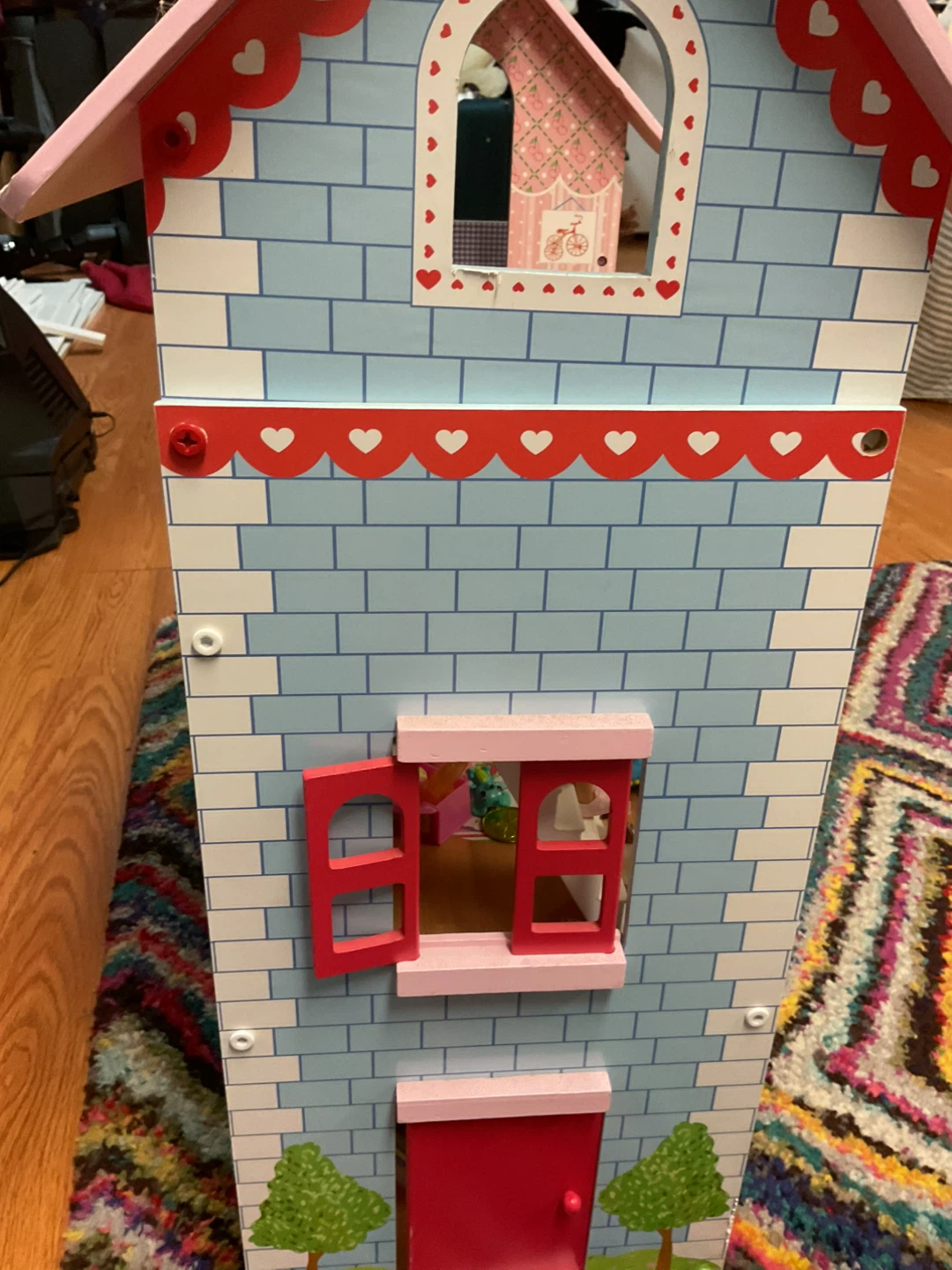 Wooden Dollhouse with Furniture and a variety of different toys - photo 5
