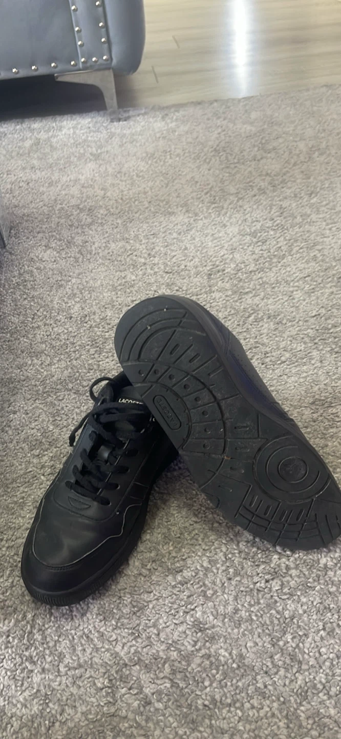 Lacoste Black Leather Sneakers - Size 6 US Women's - photo 3