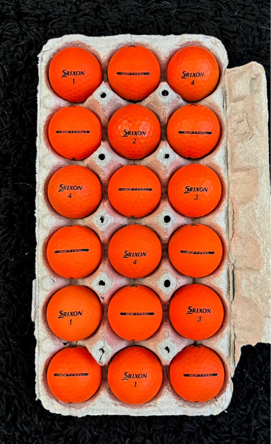 18 Srixon Soft Feel Orange Golf Balls - photo 2