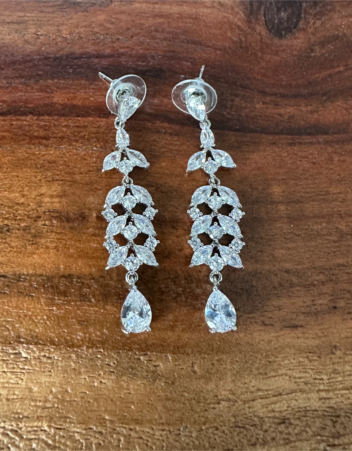 Crystal Drop Earrings - New - $10 - East York