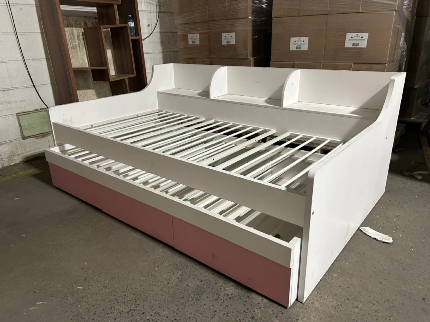 Brand new White Daybed with Trundle and storage