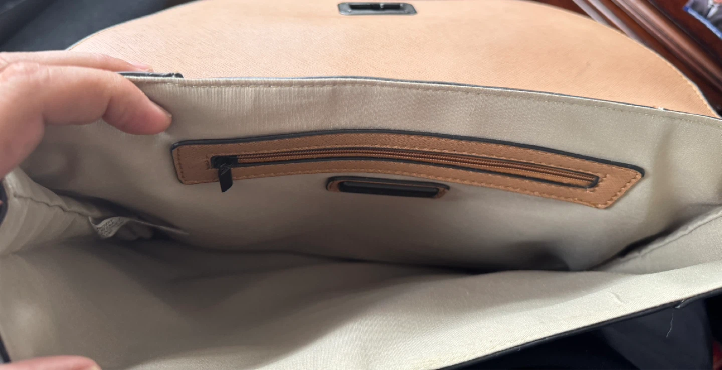 Steve Madden Brown Faux Leather Clutch Bag - photo 4