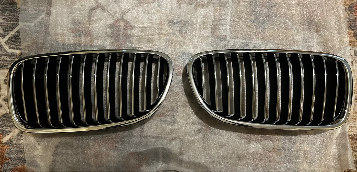 Pair of Chrome Kidney Grilles