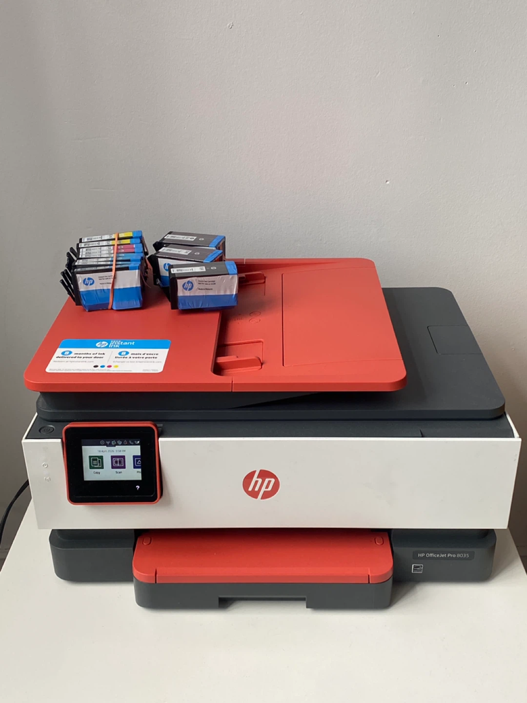 LIKE NEW HP OfficeJet Pro 8035 All-in-One Printer WITH INK - photo 3