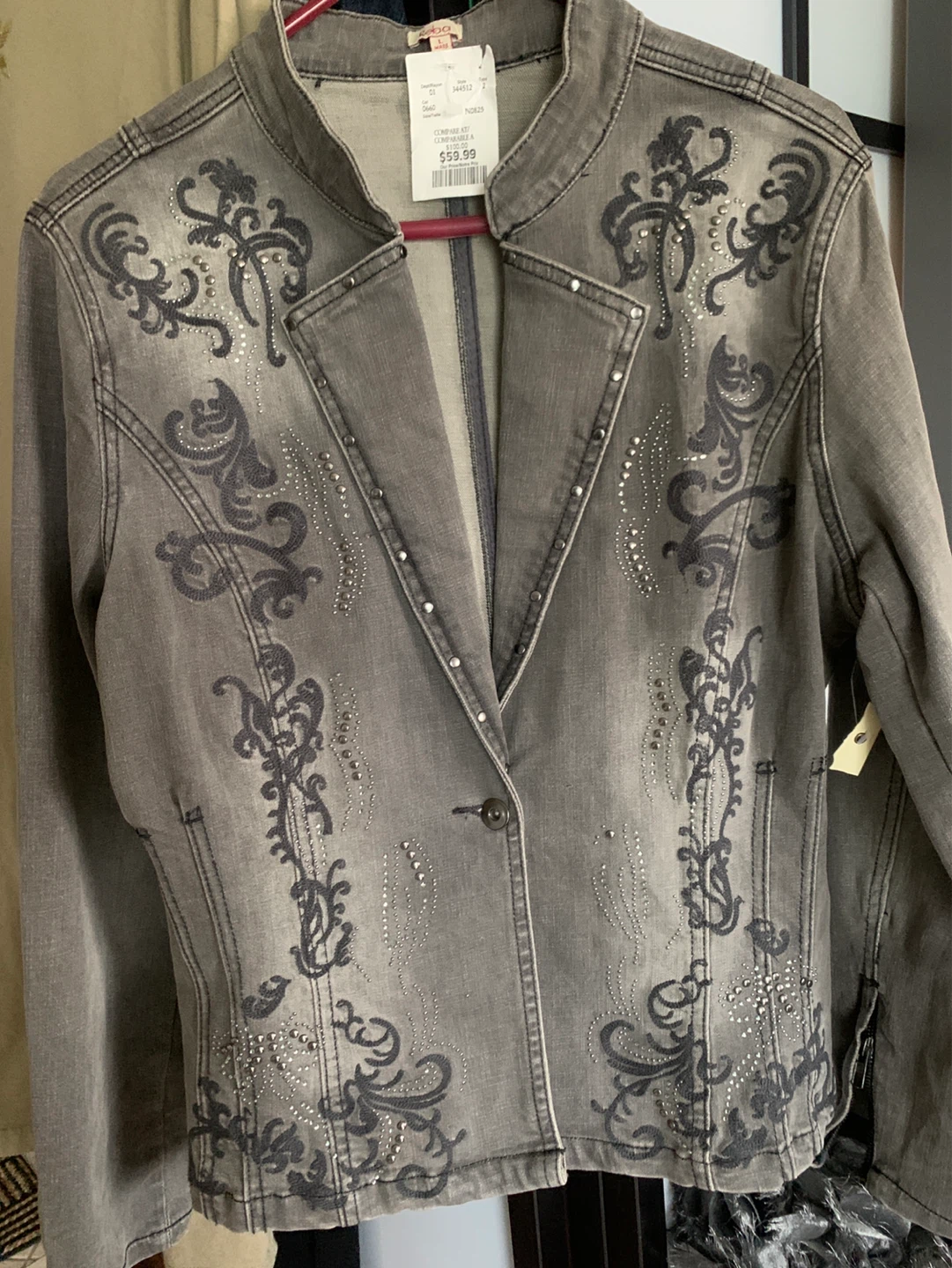 Roba Jean Jacket with Embellishments