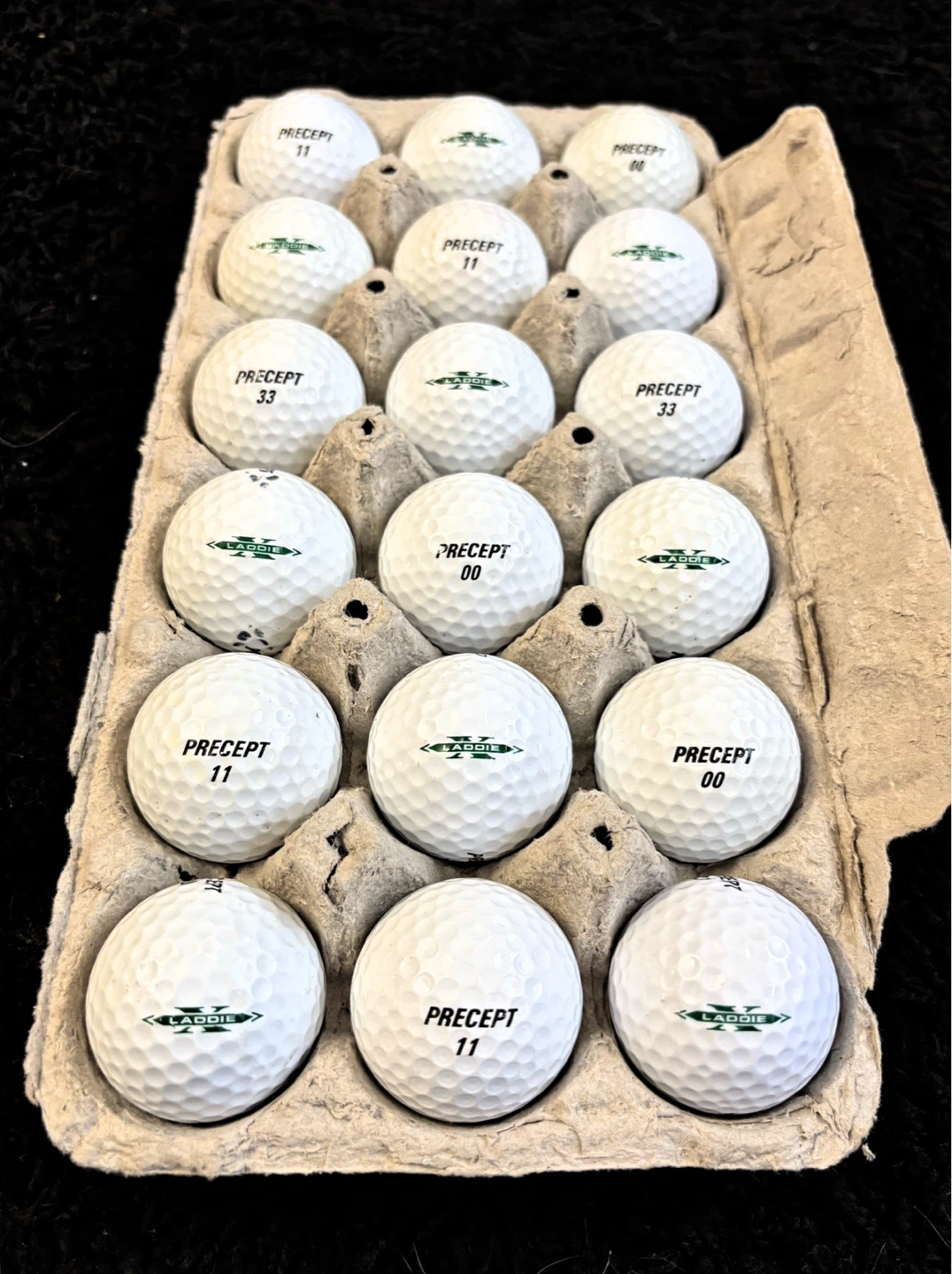 18 Precept Laddie Golf Balls