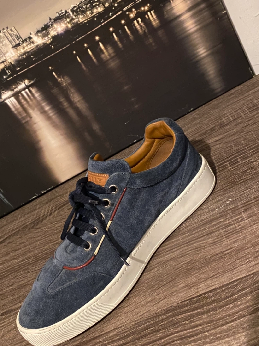 BALLY Navy Blue Suede Sneakers (EU 6.5 / US 7.5) - photo 4