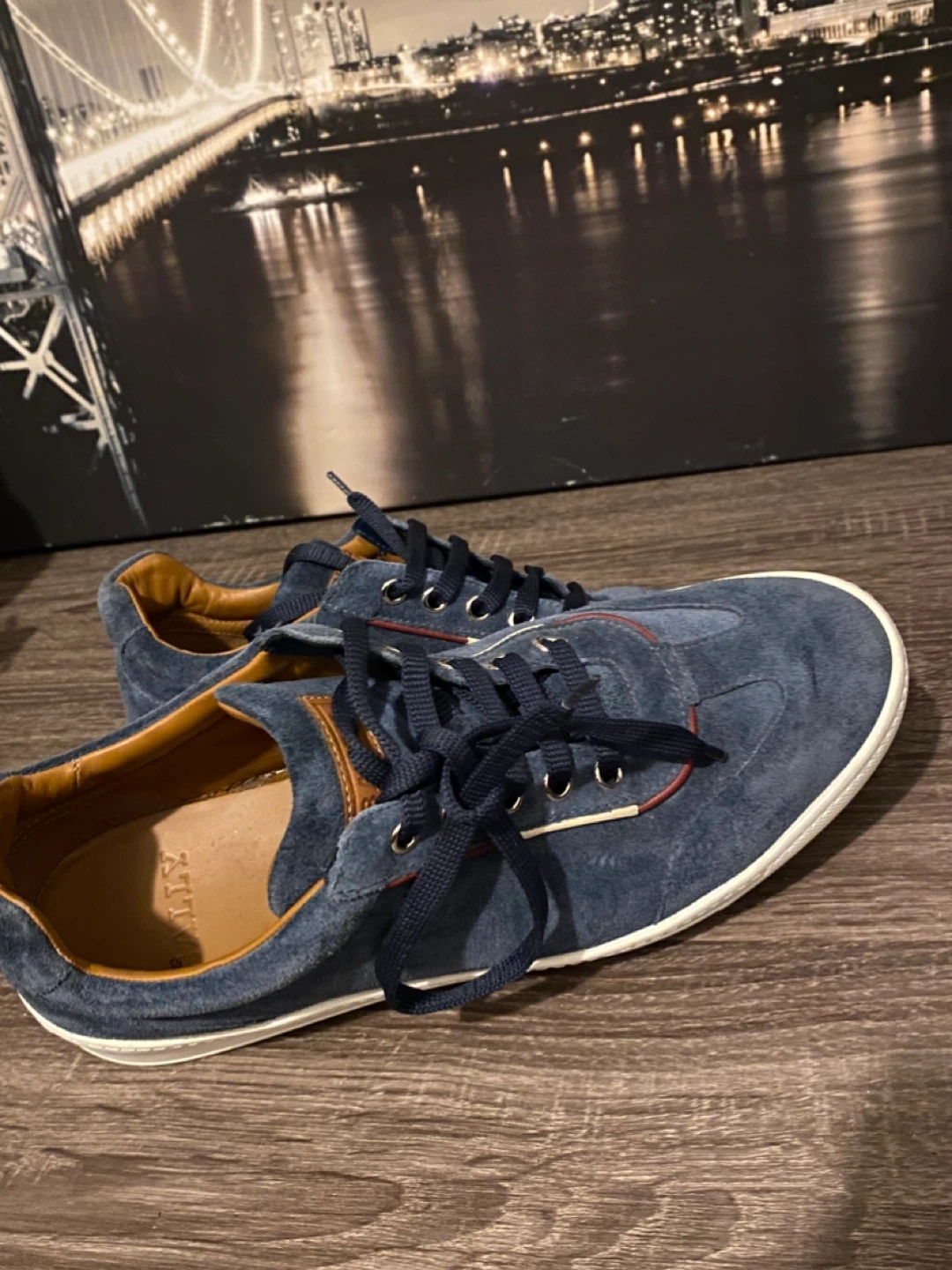 BALLY Navy Blue Suede Sneakers (EU 6.5 / US 7.5) - photo 5