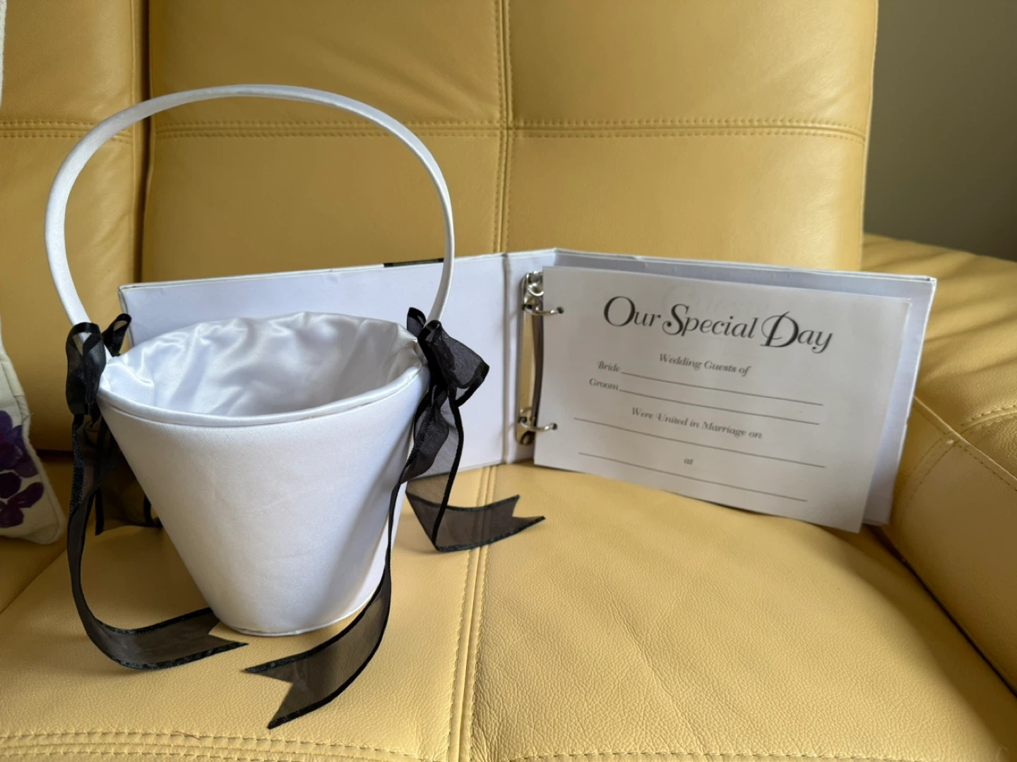 Flower Girl Basket with Guest book - photo 2