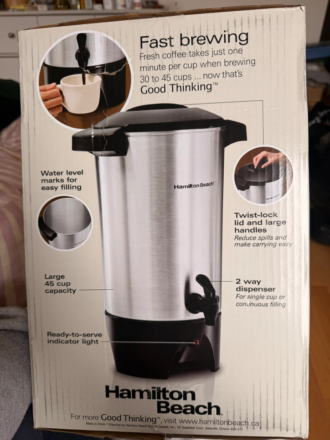 Hamilton Beach 45 Cup Coffee Urn - photo 2