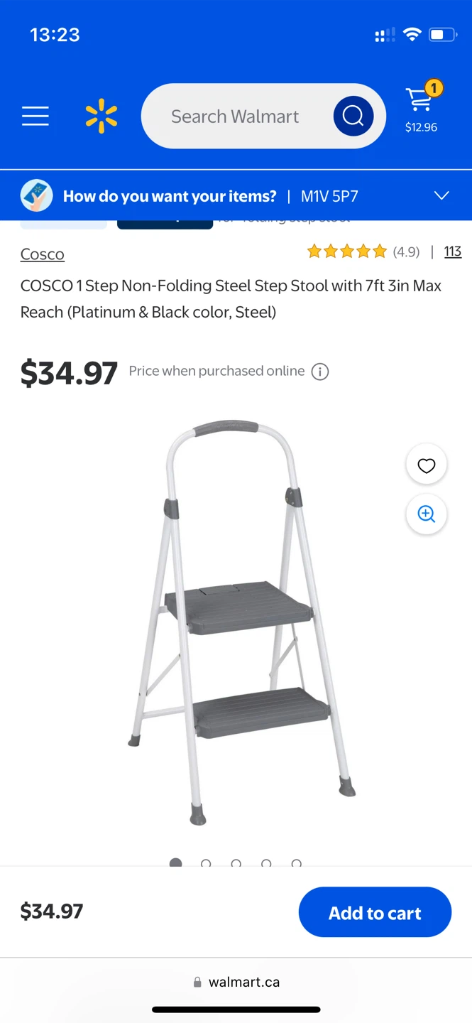 Cosco 2-Step Steel Step Stool - photo 3