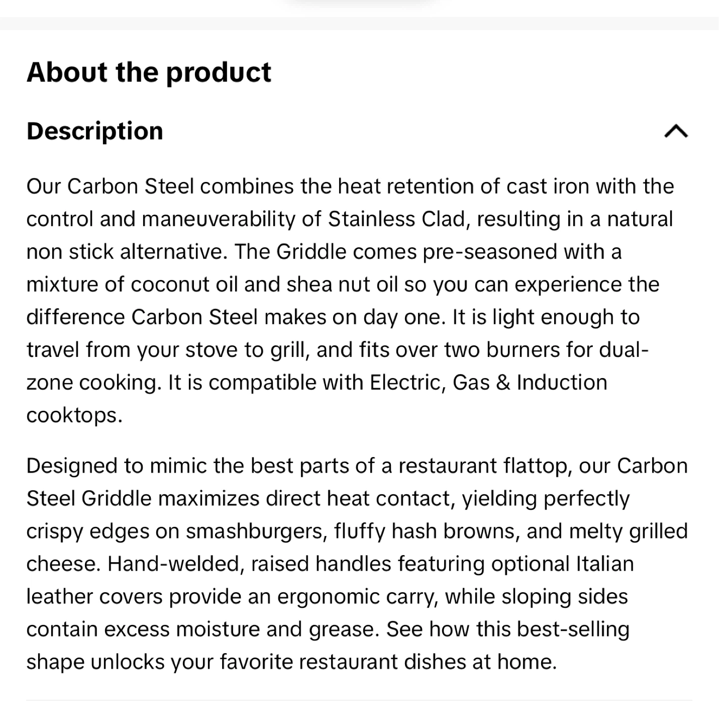 Carbon Steel Griddle - photo 2