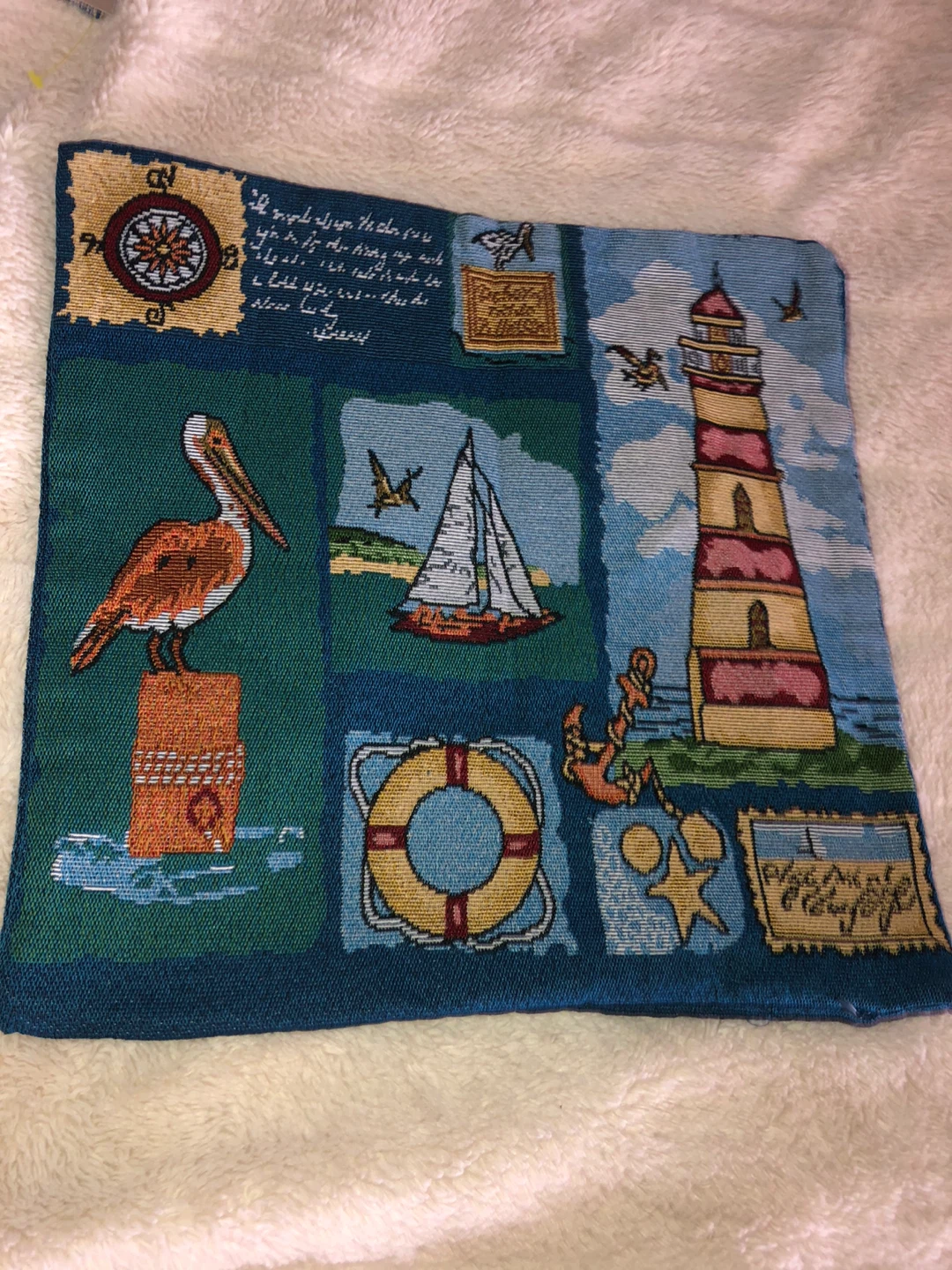 Nautical Tapestry Pillow Cover - photo 4
